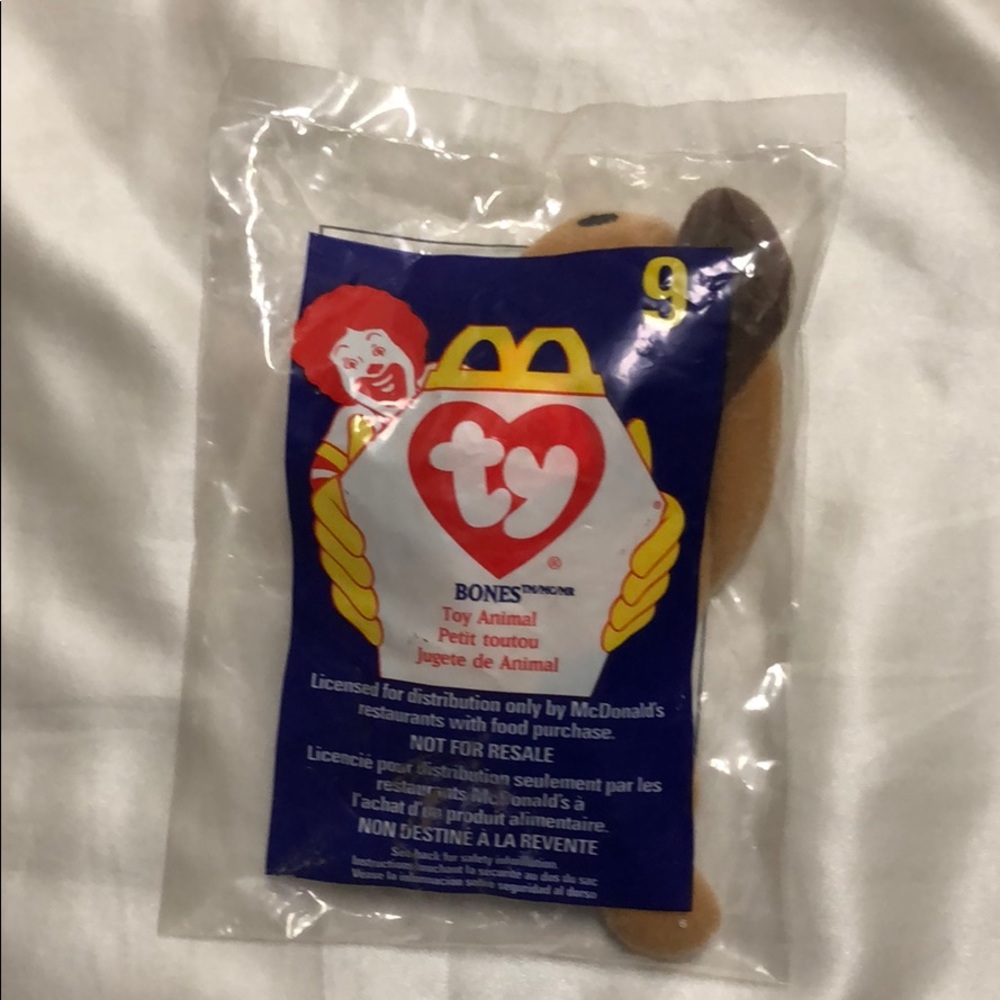 McDonalds #9 TY Teenie Beanie Babies “Bones”